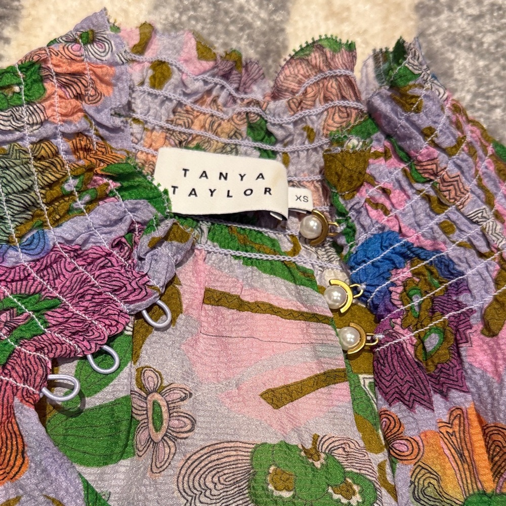 Tanya Taylor Multicolor Floral Top